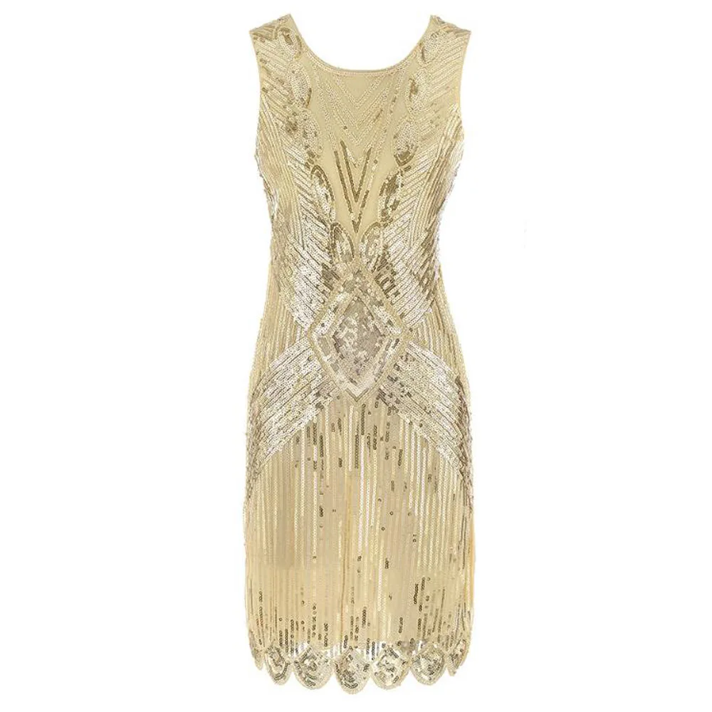 Женское вечернее платье с блестками блестящее винтажное для танцев и дискотек