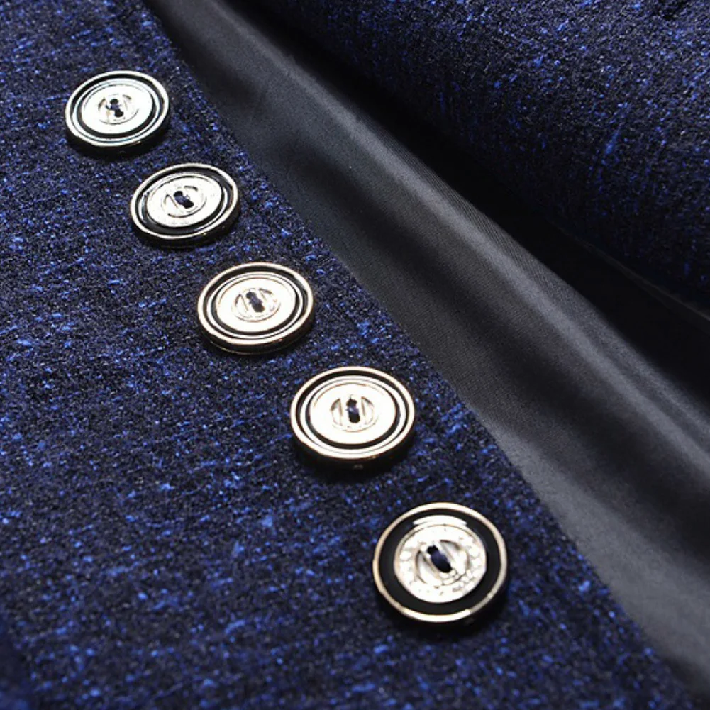 

Fashion Men Suits Blazer England Style Stand Collar Jacket Slim Single Breasted Business Dress Men Blazer Coat