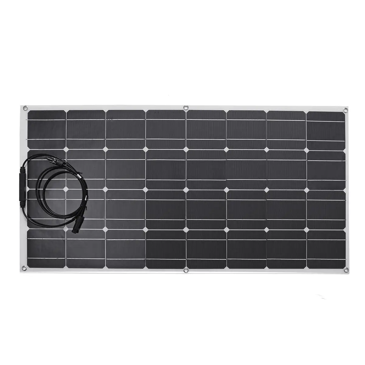 Online 100W Panel Surya Fleksibel Sel Surya Monocrystalline Mobil Yacht RV Kapal Uap Rumah 20V Pengisi Daya Baterai Surya Dengan Pengendali