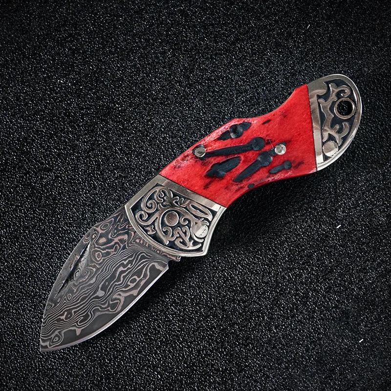 Hysenss нож из дамасской стали Тактический складной для кемпинга охоты выживания