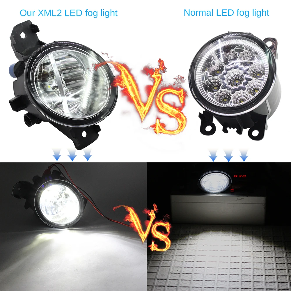 Buildreamen2 For Nissan Sentra 2004-2015 Car Styling H11 4000LM LED Lamp Right + Left Fog Light Daytime Running DRL 12V | Автомобили и