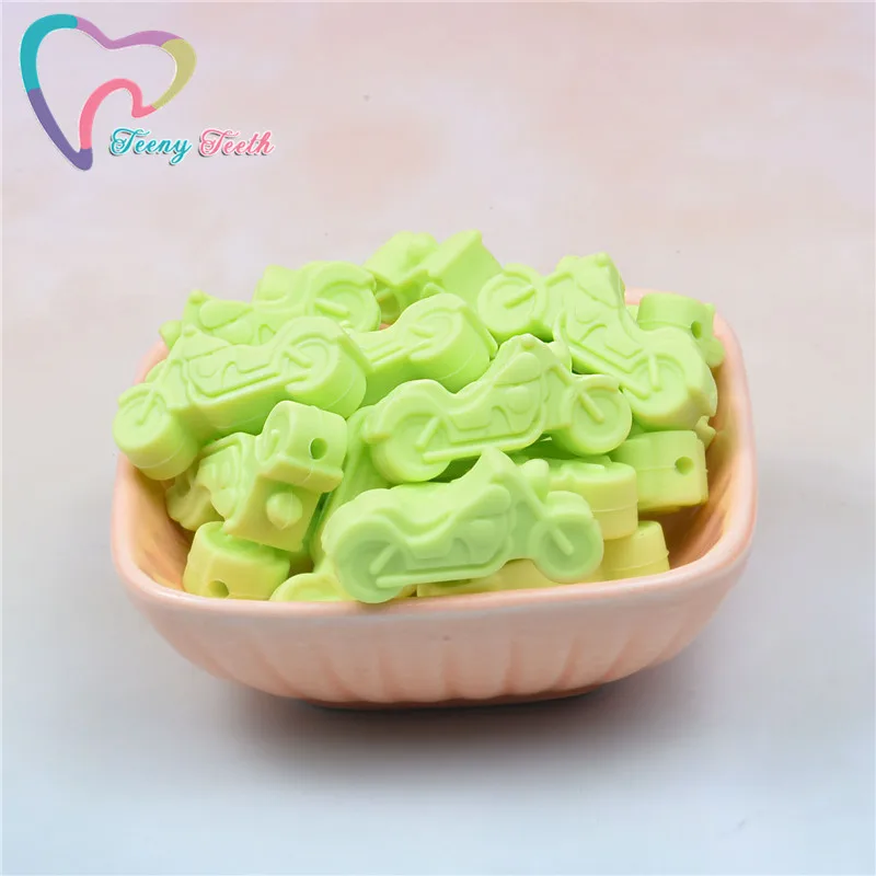 10 шт. силиконовые бусины в форме мотоцикла для детей|Бусины| |