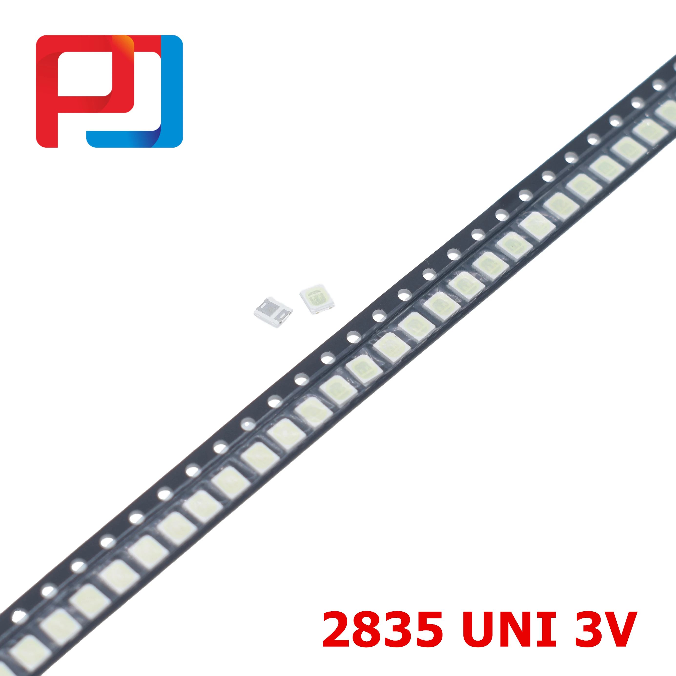 100 шт. UNI LED 3528 2835 1210 подсветка ТВ Высокая мощность 1 Вт 3 в холодный белый для LCD TV