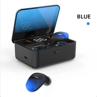 bluetooth 5 0 wireless headphone earphones binaural with digital three power earbuds gaming headset tws with display