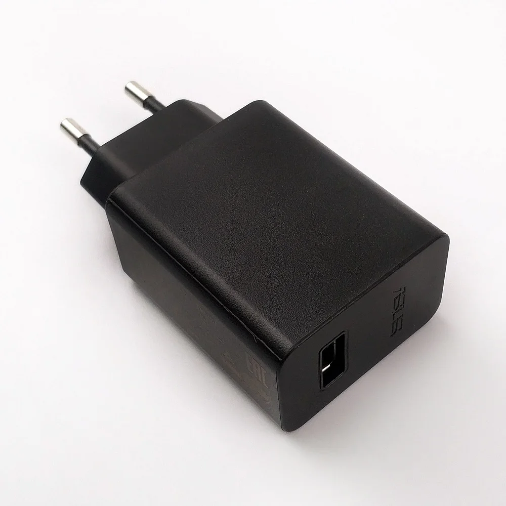 Only EU Charger Asus zenfone 6z 5z мобильный телефон быстрое зарядное устройство 9 в 2a быстрое путешествие ЕС 18 Вт зарядный адаптер usb type-c кабель Для zenfone 6 5 3 Ze552 - Тип штекера: Only EU Charger