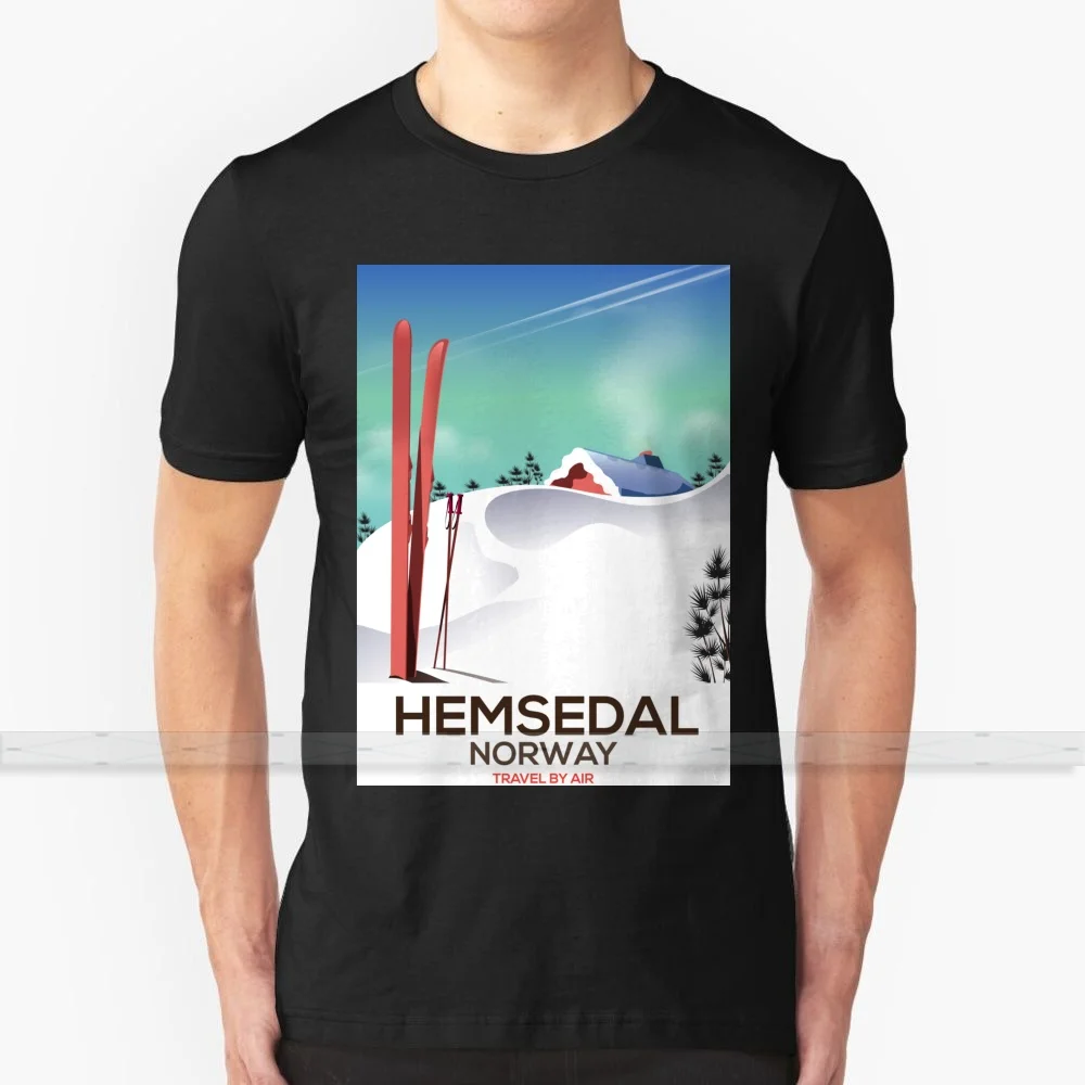 Футболка Hemsedal для норвежских лыжных путешествий Мужская футболка с 3D принтом