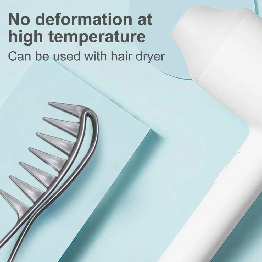 Гребень для укладки волос в виде акулы пластиковая расческа с широкими зубьями