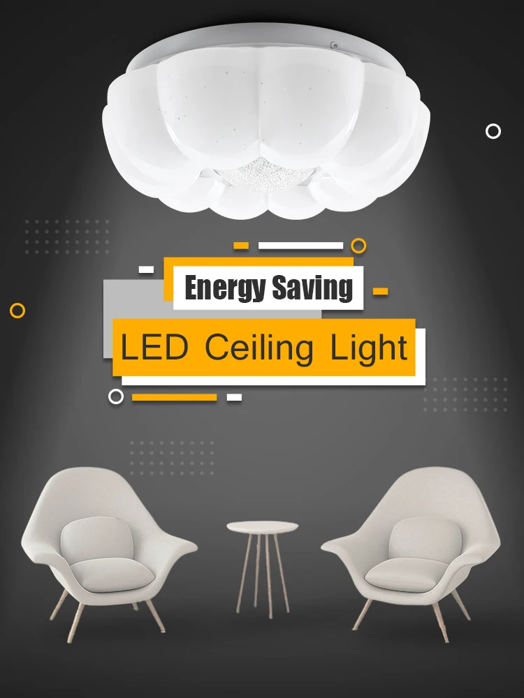 

Pumpkin style LED Ceiling Lights 12W 18W LED Ceiling Lamps for Living Room Bedroom Hall Dining Room Hotel Home Kitchen Hallway