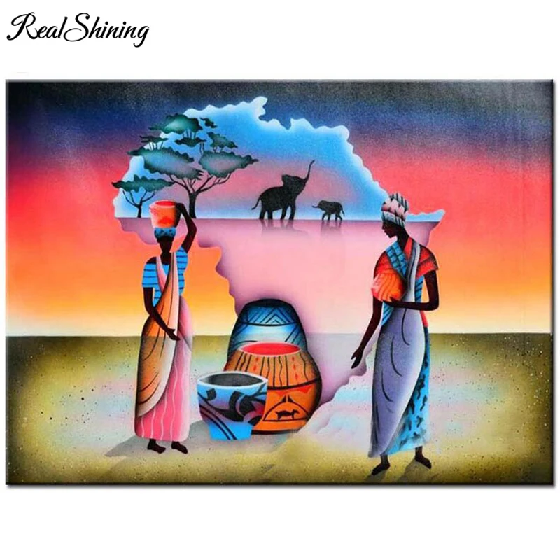 5d алмазная вышивка в африканском стиле для женщин сделай сам картина крестиком