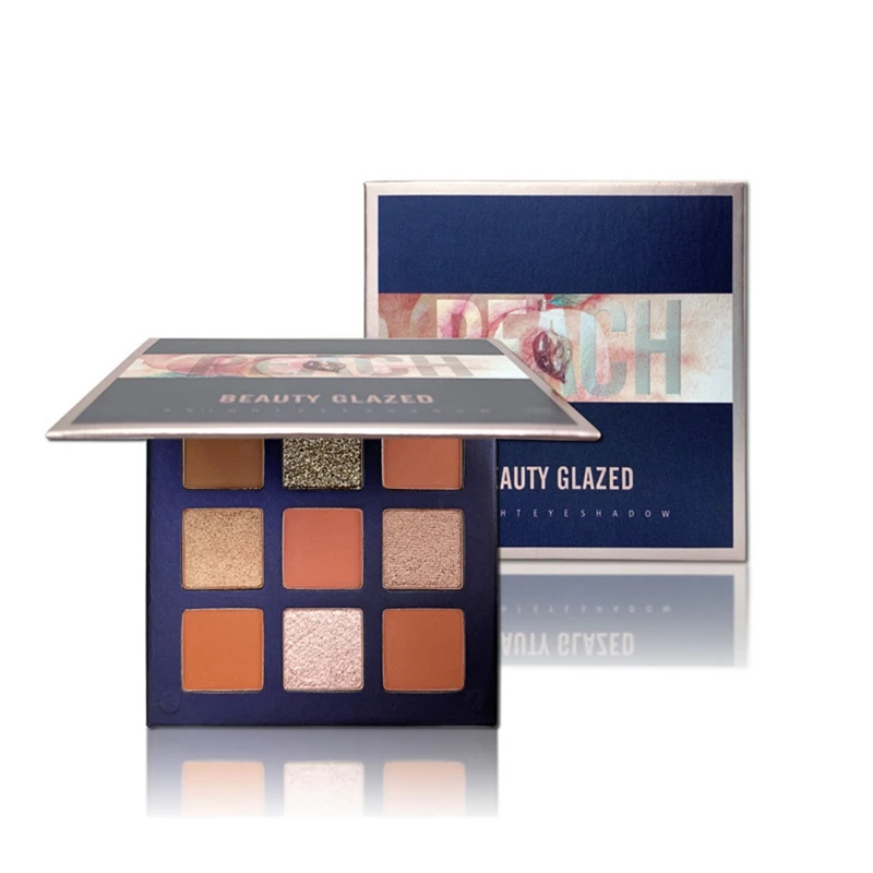 Тени Beauty Glazed матовые для век Палетка водостойких теней 9 цветов мерцающие| |