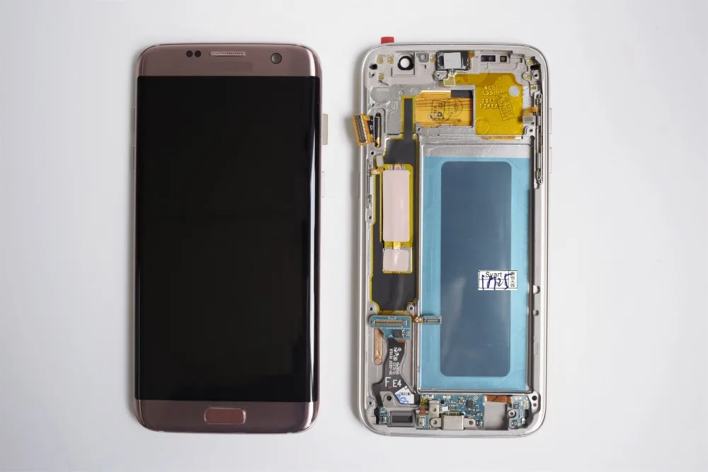 5," супер AMOLED экран для samsung Galaxy S7 Edge S7Edge G935A G935F SM-G935F ЖК-дисплей сенсорный дигитайзер в сборе с рамкой
