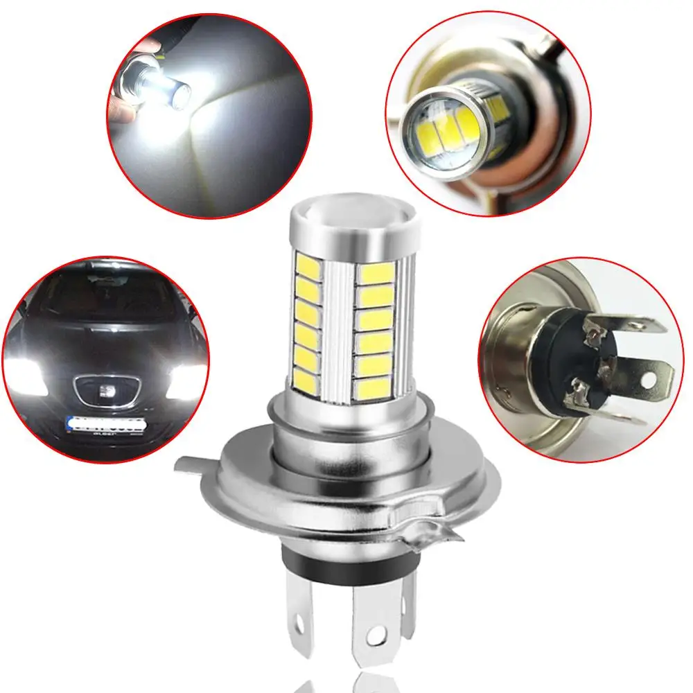 Белый 1156 BA15S 1157 BAY15D H4 H7 P21 5 Вт 33SMD светодиодный автомобильный номерной знак