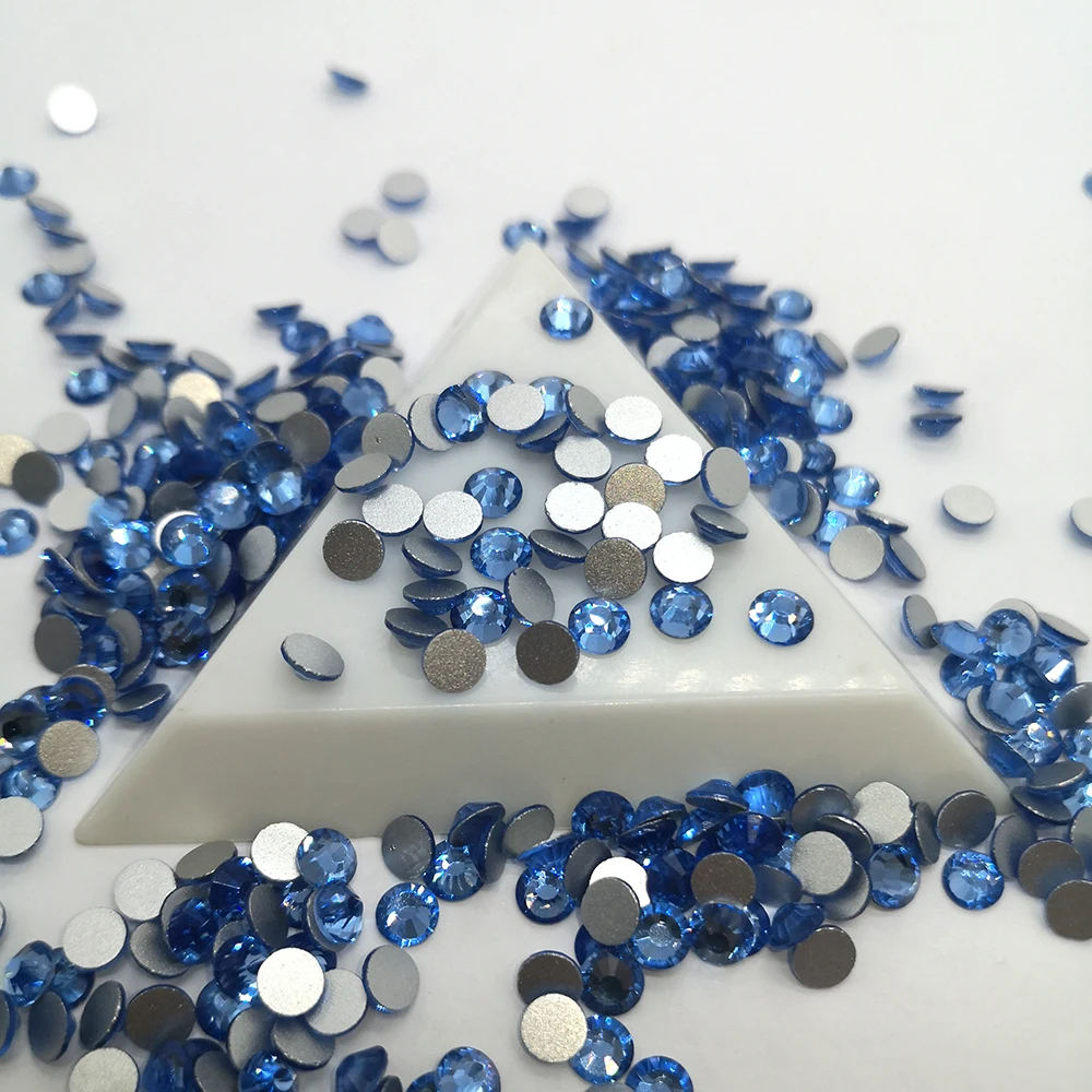 CTPA3bI светильник с сапфиром без горячей фиксации Хрустальный клей на Синие стразы