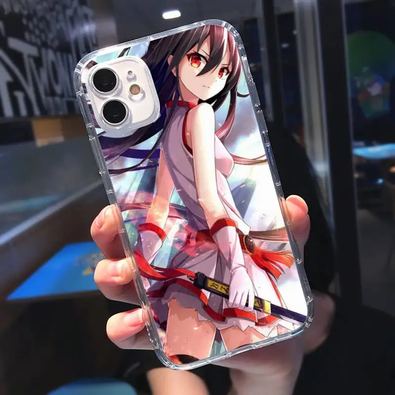 

Akame ga KILL! anime girl Phone Case Transparent soft For iphone 5 5s 5c se 6 6s 7 8 11 12 plus mini x xs xr pro max