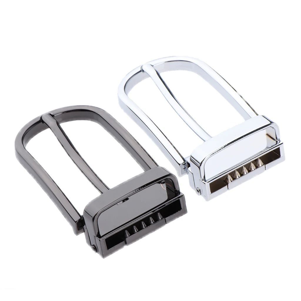 Сплав одиночный зубец прямоугольная пряжка Замена подходит для 1.1in