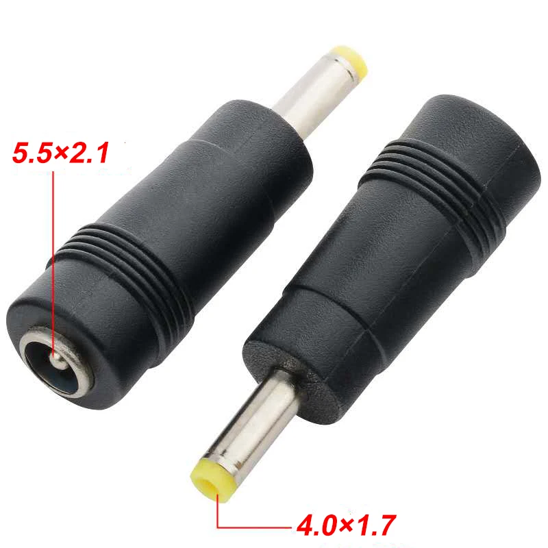 Адаптер питания COMPSON 5 5x2 1/5 × 2 мм (гнездо) на 4 0x1 7 (штекер) 1 шт. 5x5 5/2 0 до x |