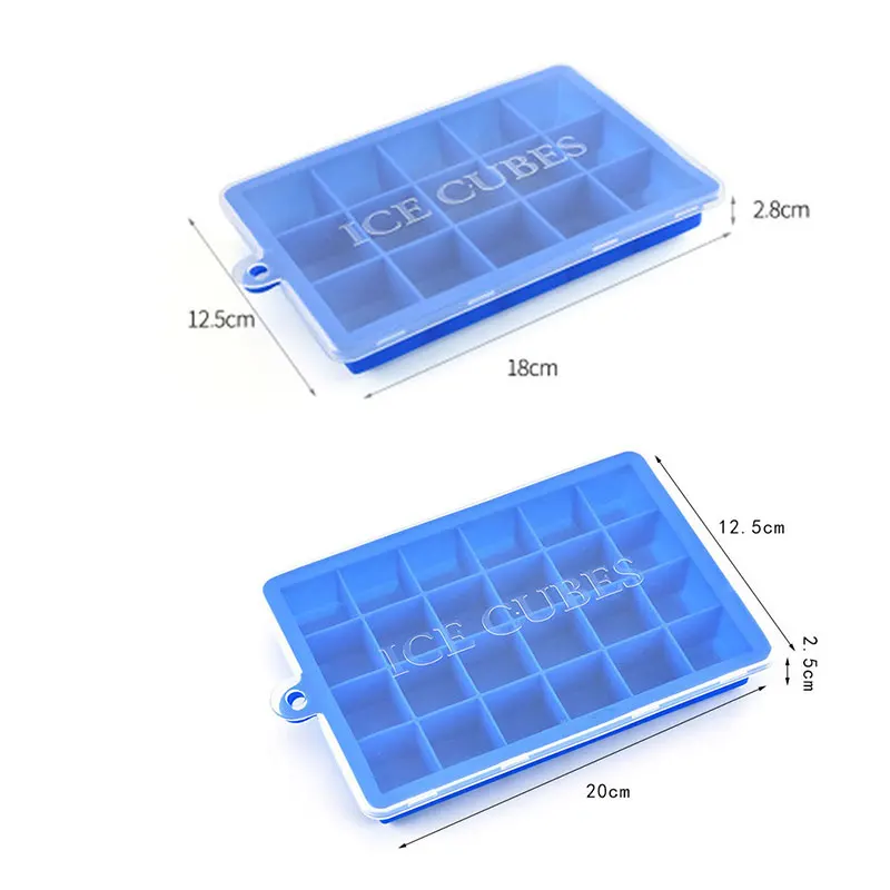 Силиконовый чехол с крышкой Lce лоток плесень коробка Форма ледяного ящика