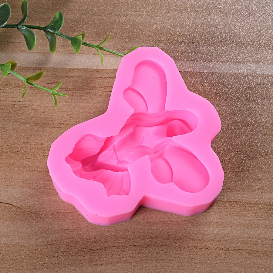 

Angel Wing Girl Gummy Silicone Mold Elf Girl Chocolate Cake Mold Cake decoration silicone molds cake mold