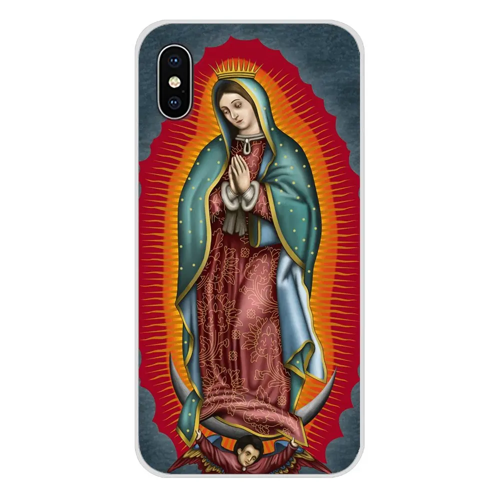 Для BQ Aquaris S 5059 5035 6040L C V Plus X X2 Pro U U2 Lite M 2017 E 4.5 E5 X5 на русский язык переводится следующим образом: Чехлы Virgin De Guadalupe Virgen Mary Soft Shell.