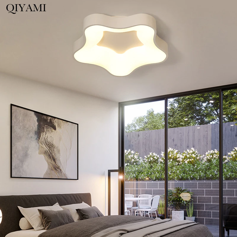 Современные светодиодные потолочные светильники в форме звезды приглушаемая