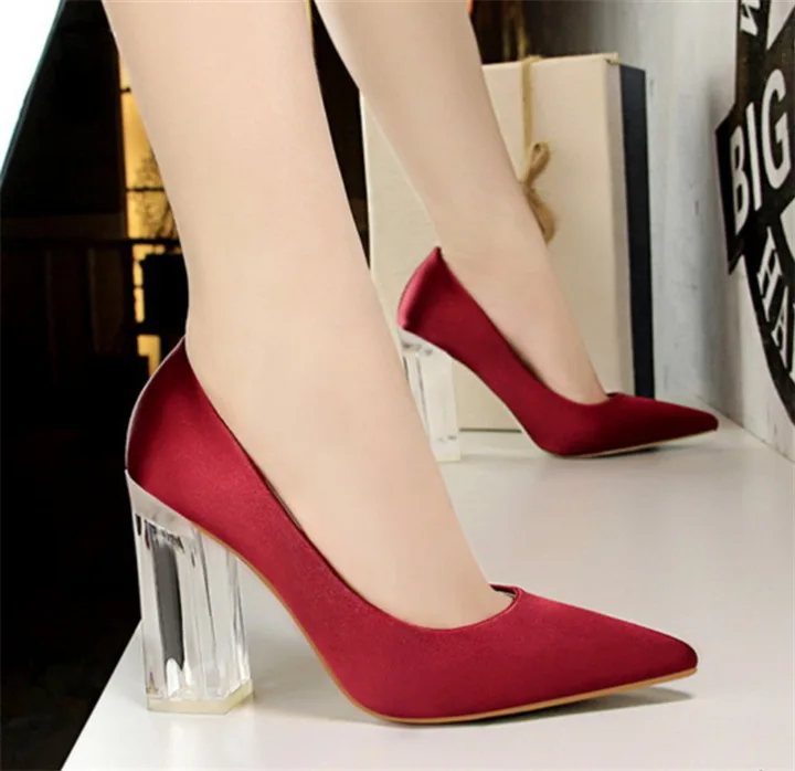 2019 Большой Размер (43) женские высокие туфли на высоком каблуке (10 см) каблучки