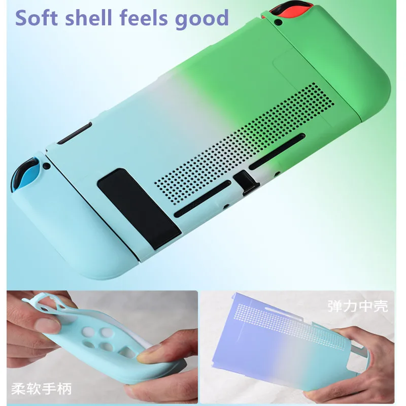 For Nintendo Switch NS Joy-Con Case cover Colorful PC Protective Coque Shell Nintend Console Detachable Cooling Hole Skin | Электроника