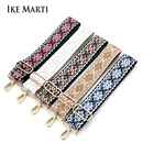 Широкий ремешок с вышивкой IKE MARTI для сумок через плечо, Сменный ремень для сумки с ручками, аксессуары, ремешок для сумочки