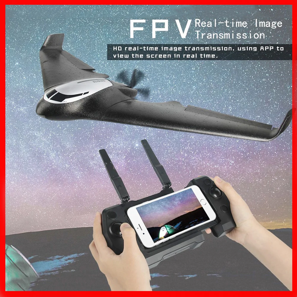 

R Remote Control Airplane Big Plane B2 Glider Foam Aviation Model Expert Bomber Camera 1080p GPS Brushless Motor Outdoor Toy