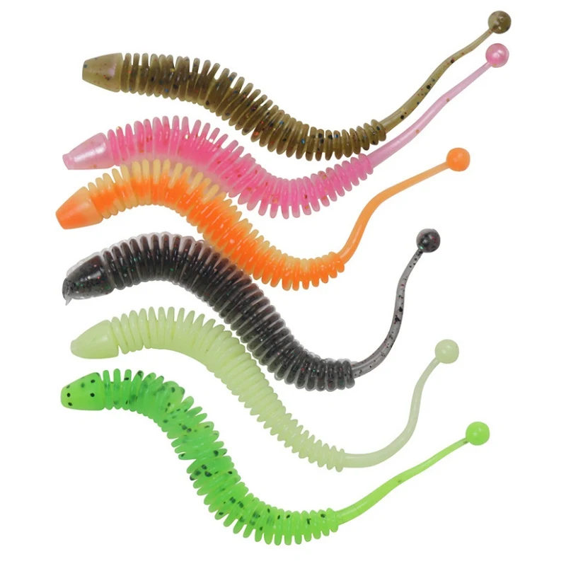 6 шт. искусственная Мягкая приманка для рыбалки 80 мм | Спорт и развлечения