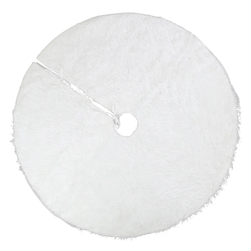 New Christmas decorations tree holiday supplies pure white plush skirt dress custom | Дом и сад