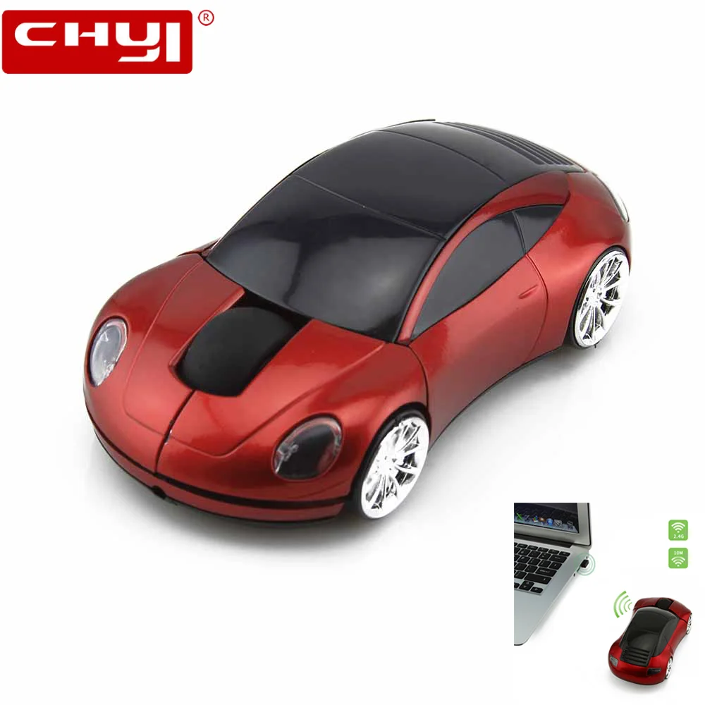 Красный спортивный автомобиль Форма Творческий Мышь 1200 Точек на дюйм USB