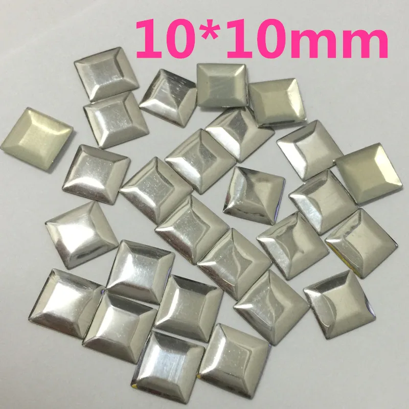 Новинка 10*10 мм квадратная Серебряная насадка для горячей фиксации железные