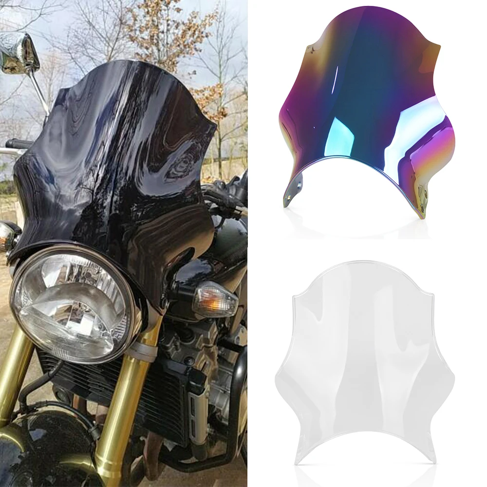 

For Yamaha VMAX1200 V-MAX 1200 VMAX 1200 Honda CB400 CB600 CB750 CB900 CB919 CB250 Hornet All Years motorcycle windshield