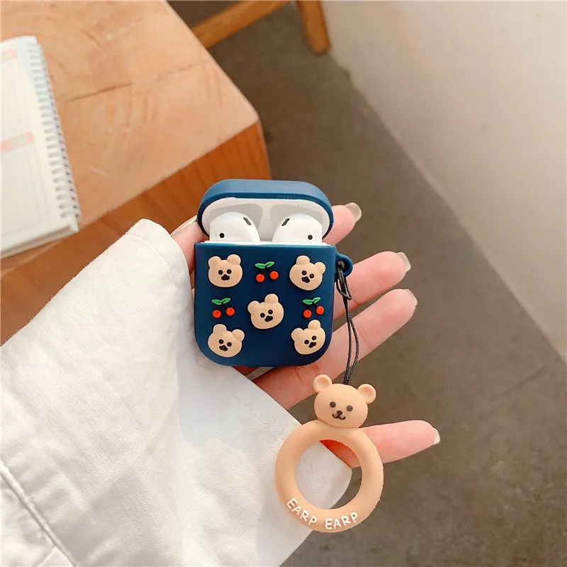 Защитный противоударный чехол для Apple Gameboy силиконовый наушников AirPods 1 2 Bluetooth