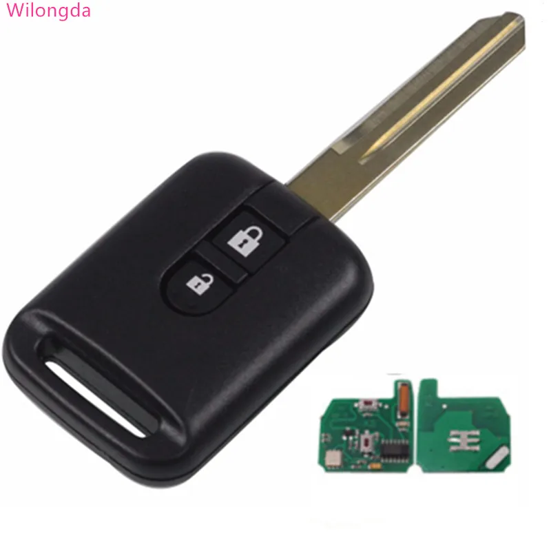 

Wilongda Auto Car key 2 button remote key 433mhz ID46 pcf7946 chip For Nissan Elgrand X-TRAIL Qashqai Navara Micra Note NV200 2