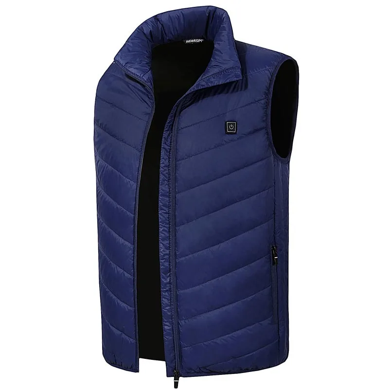 

New Style Men's Fever Vest Middle-aged Outdoor Warm Cotton Vest Safe Certification Outdoor Clothing