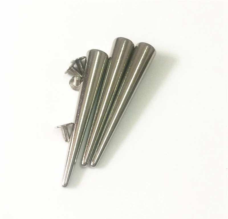 Zinc Alloy 5,5 см высота Серебряный панк шип Заклепки Шпильки с винтами для сумки, шляпы, обуви, одежды, кожаный чокер аксессуары diy - Цвет: Zinc Alloy