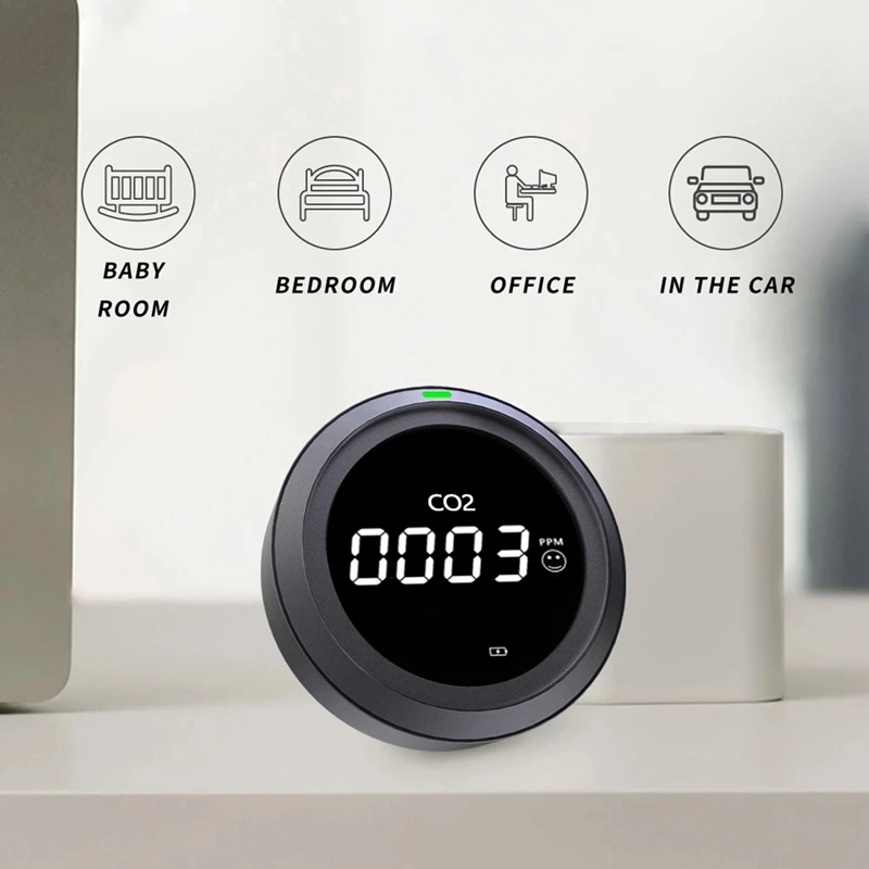 

Air Quality Tester High Sensitive Carbon Dioxide Detector PTH-5 Co2 Meter Air Quality Monitor Gas Analyzer