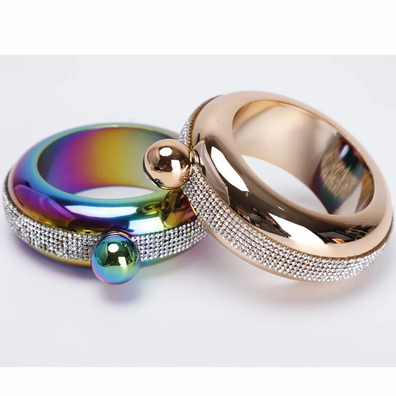 Креативная плоская фляжка браслет для женщин и девушек набор вечеринки со