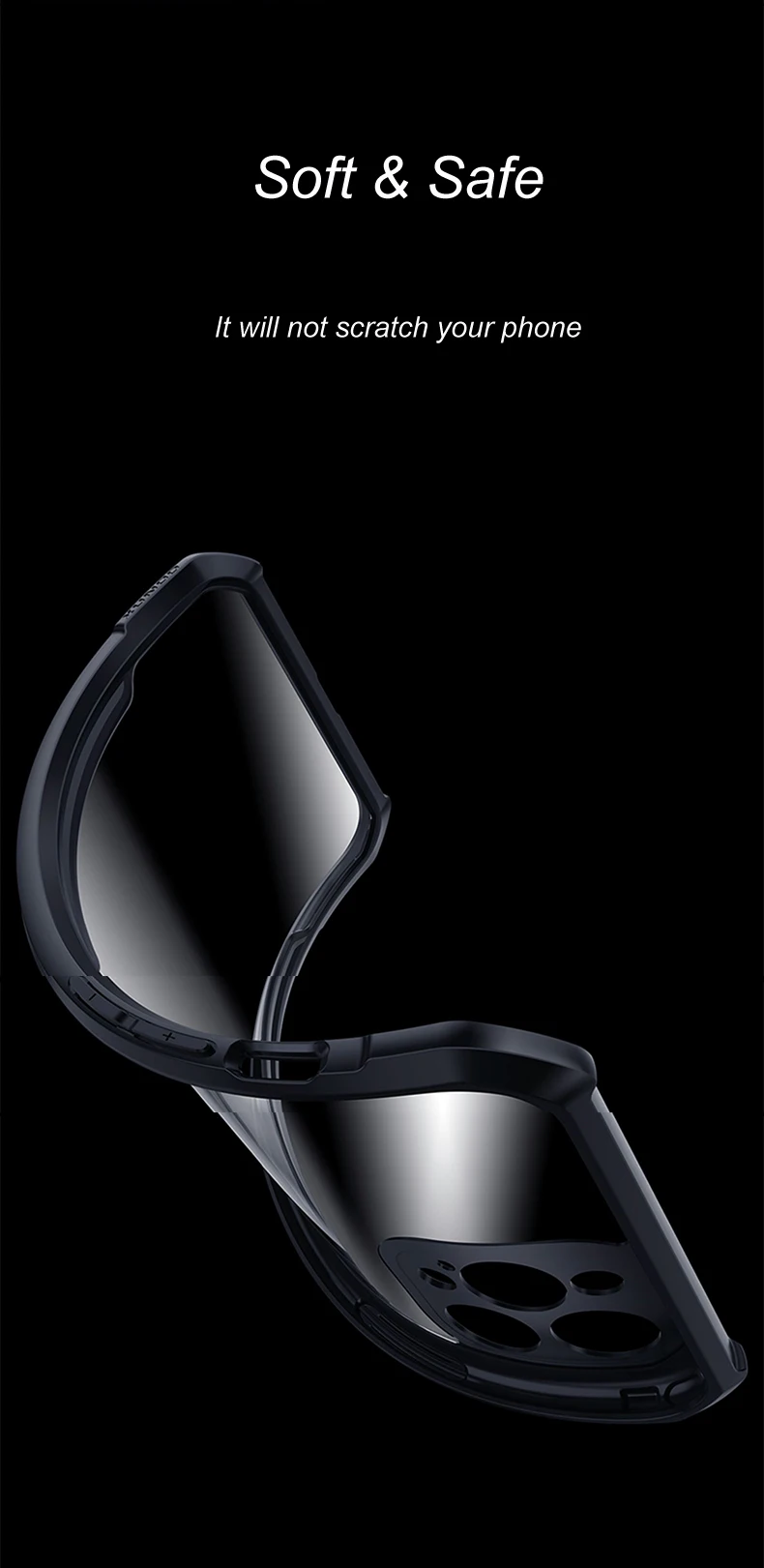 

Case For iPhone 12 Pro Max Case Transparent Protective Shockproof Fitted Case For iPhone12 Pro Max 12mini phone Cover