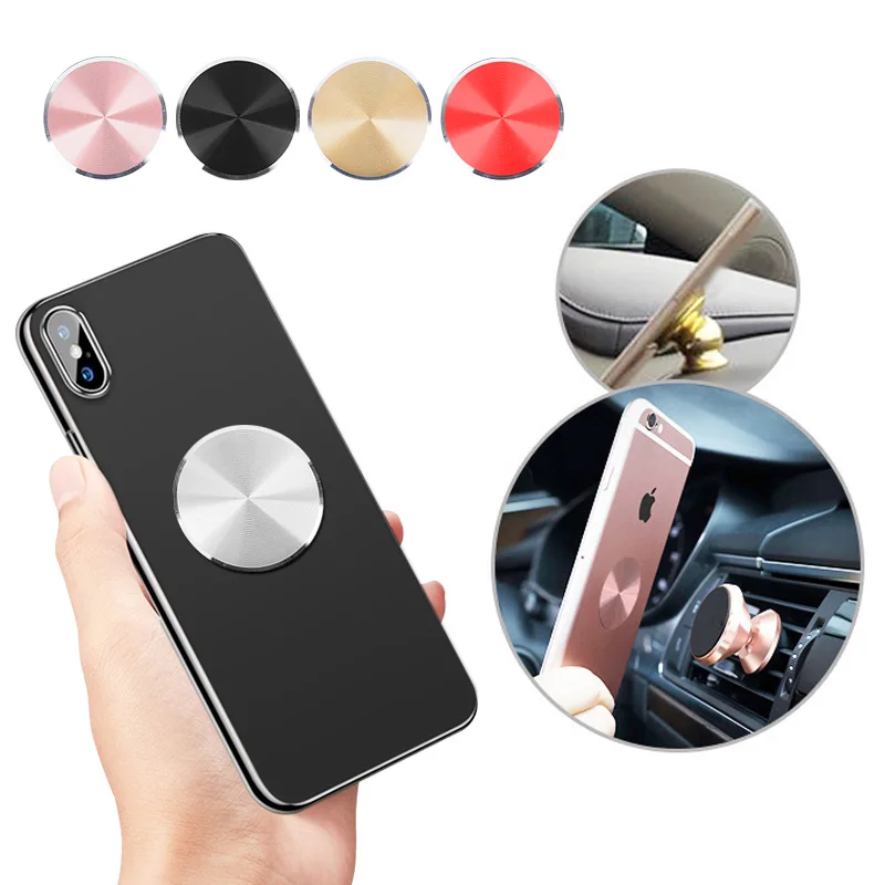 

Magnetic Metal Plate For Car Phone Holder Universal Iron Sheet Disk Sticker Mount Mobile Phone Magnet Stand For IPhone