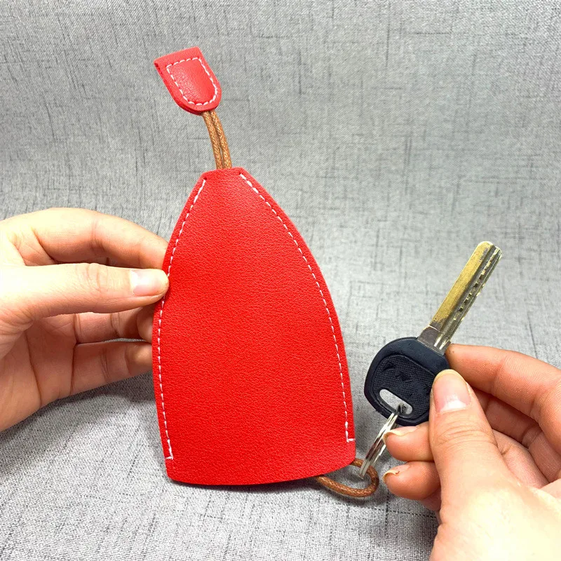 Креативные однотонные кожаные кошельки для ключей искусственная Обложка мягкий