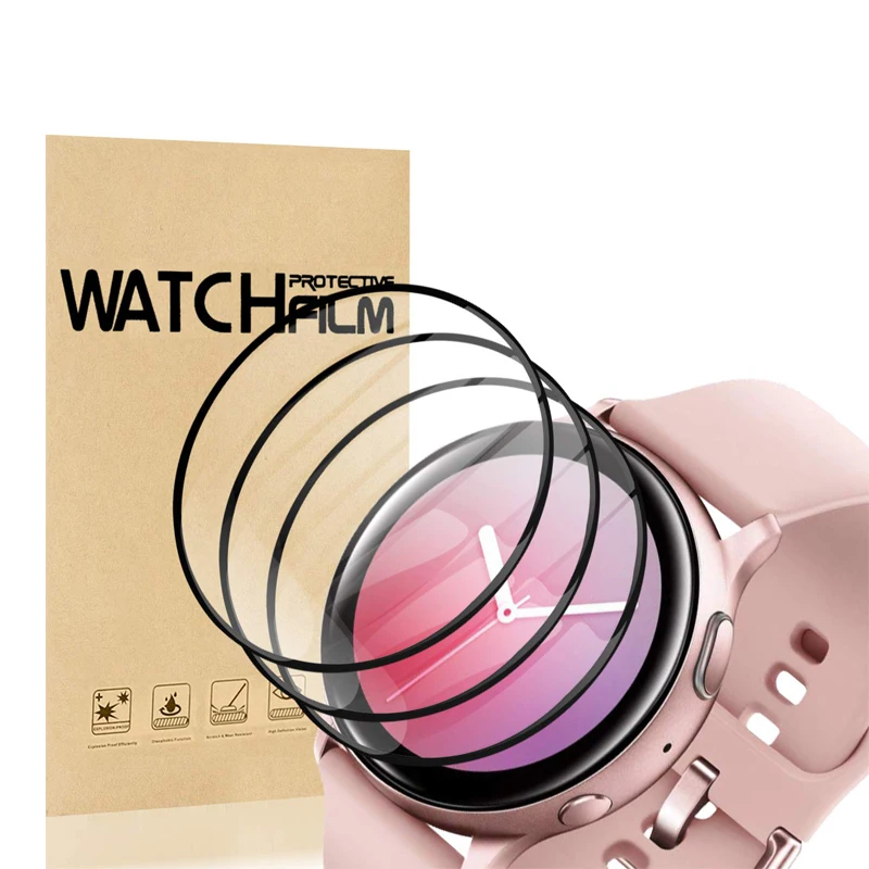 Полимерная пленка для samsung Galaxy Watch Active 2 40 мм 44 gear S3 frontier S2 42 46 защитная HD с защитой