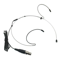 professional 4pin mini black headset microphone for shure wireless ear hanging microphone system ta4f lockable