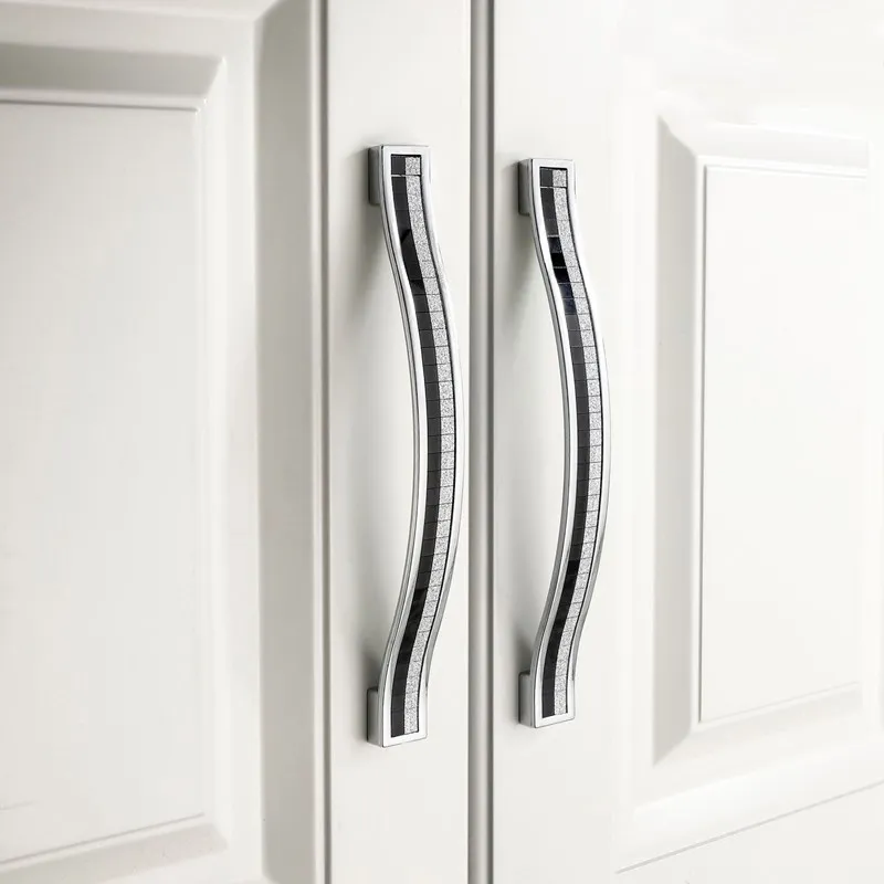 KK и FING 1 шт. песка с украшениями в виде серебристых кристаллов Стекло патч ящика