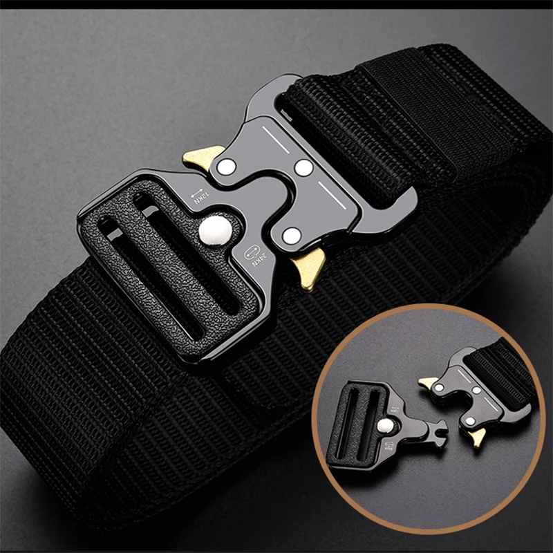 

Multi Function Men's Belt Army Outdoor Hunting Tactical Combat Survival Marine Corps Canvas For Nylon Male Luxury