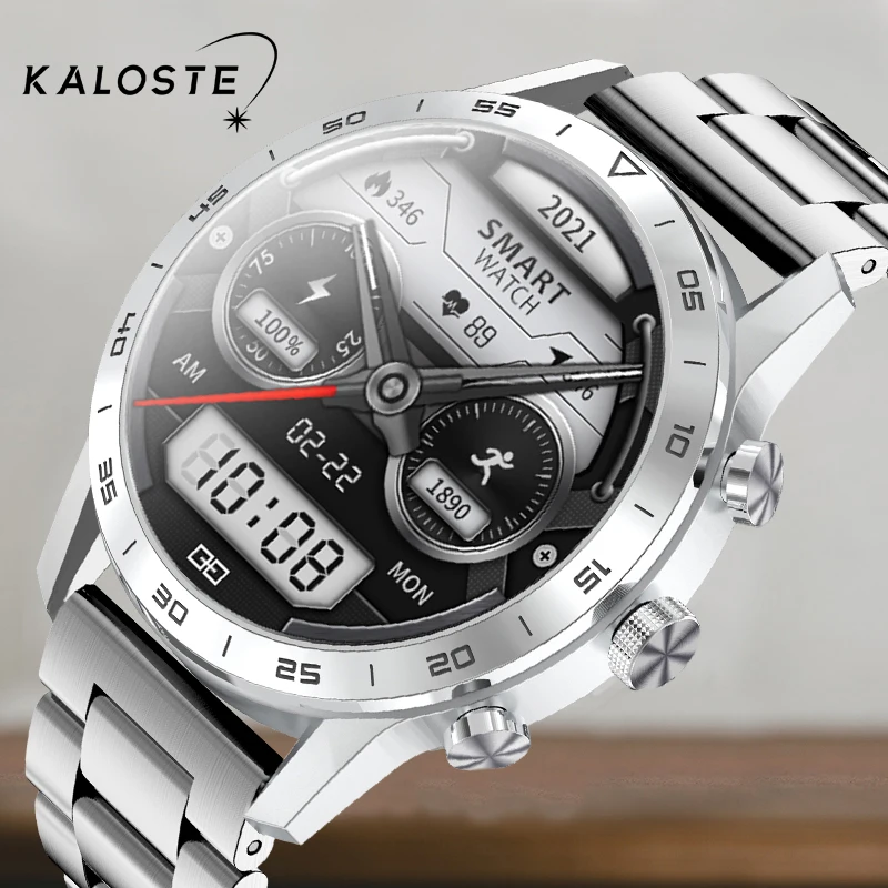 

2021 New 454*454 HD Screen Wireless Charging Men Fashion Smart Watches Sport Fitness Watch Bluetooth Call Spin button smartwatch