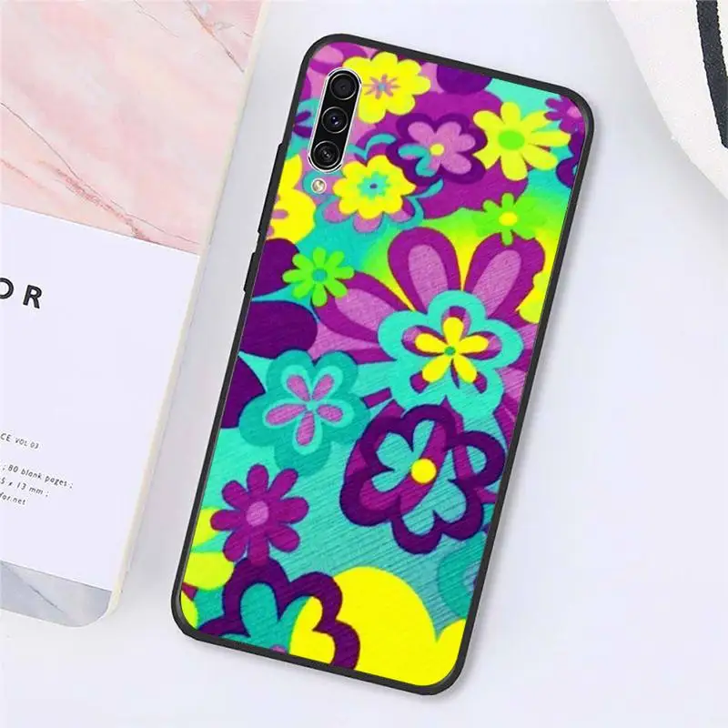 

Flower Power Hippie background Phone Case For Samsung galaxy A S note 10 7 8 9 20 30 31 40 50 51 70 71 21 s ultra plus