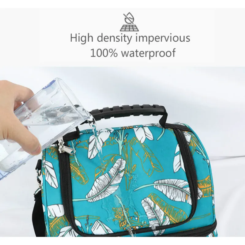 Сумочка для ланча Женская DENUONISS с принтом Складная портативная женская сумка