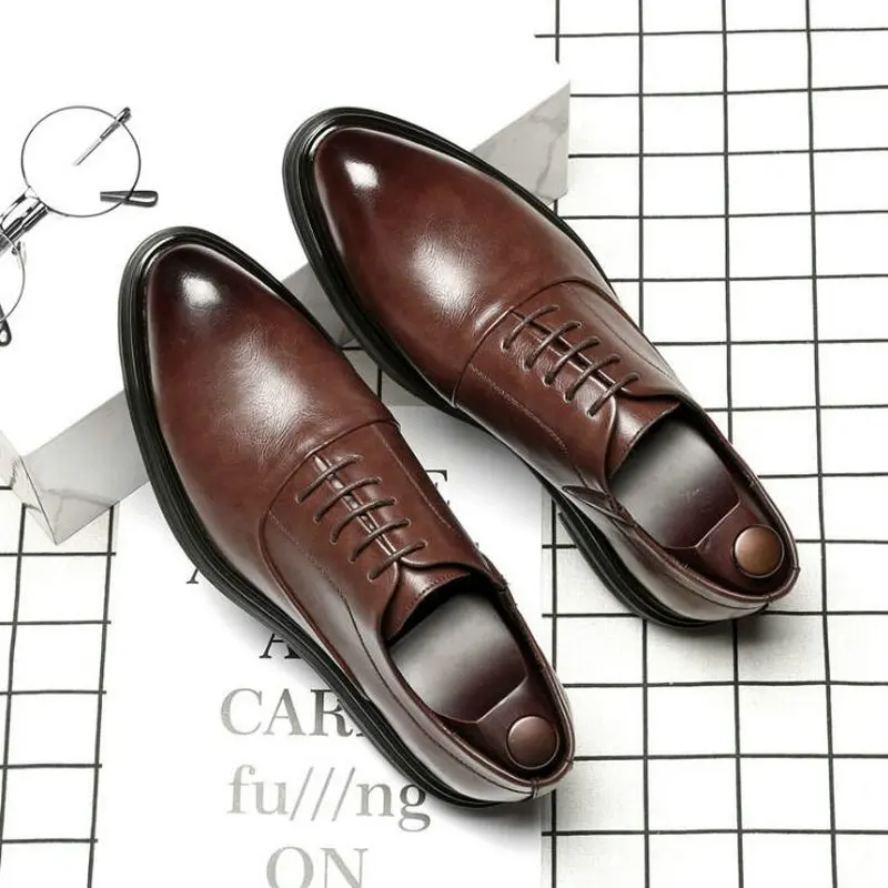 Высококачественная деловая Мужская Свадебная офисная Классическая обувь из